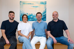 Marius Bogner (l.), Klara Weinmann, Artur Weimann und Ramon Sick. FOTO Kirsten Stenzel (1)